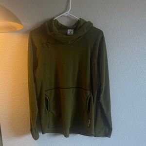 Melanzana Green Micro Grid Hoodie